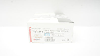 DePuy 1581-22-110 Sigma Tibial Insert Fixed Bearing Stabilized 2.5, 10mm XLK (x)